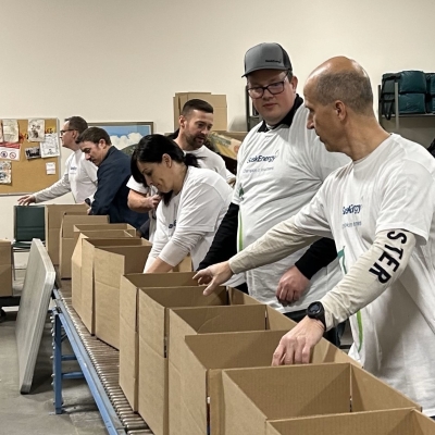 People on an assembly line