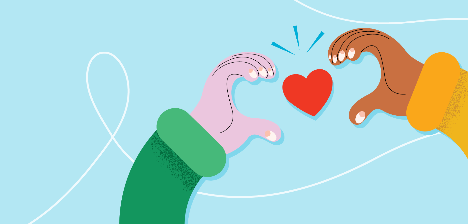 two hands holding a heart